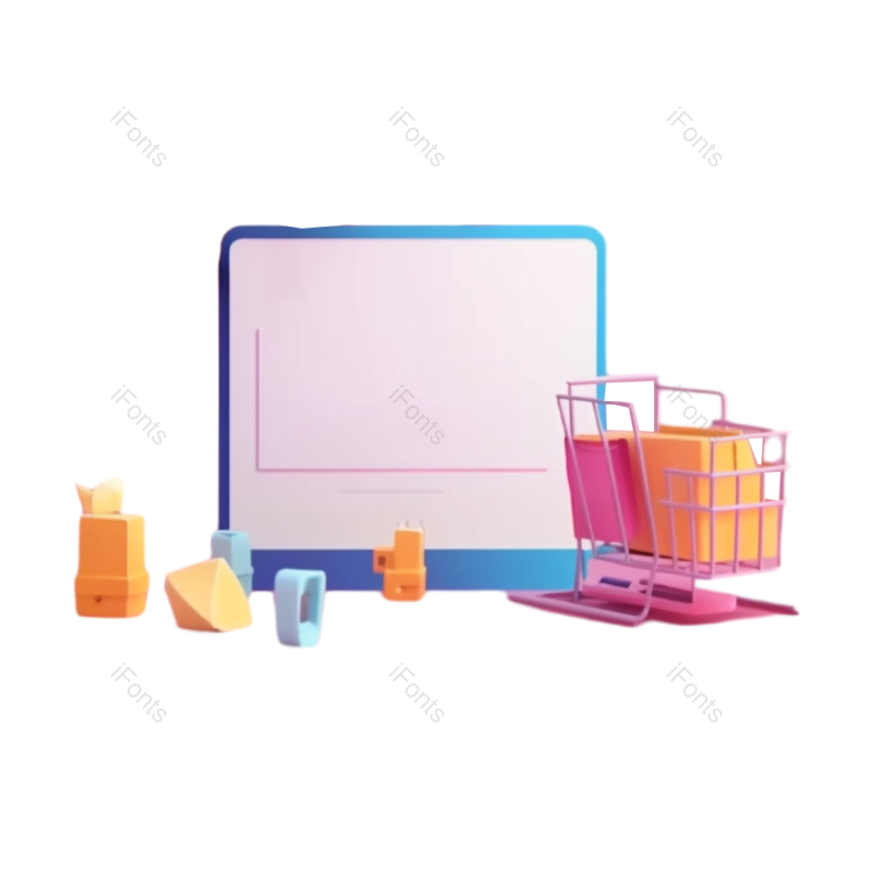 商品图片,插画元素,粉红色PNG,促销免抠素材